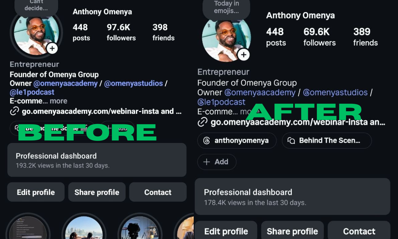 Followers clean up